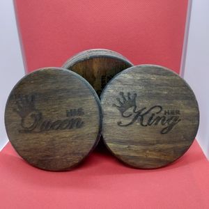 Laser engraved coasters